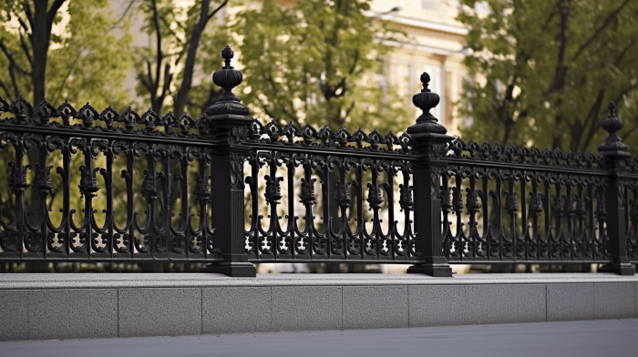 Ограда из гранита Sesame Black (Сезам Блэк)